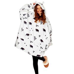 Beary Christmas Blanket Hoodie-OS-NWT